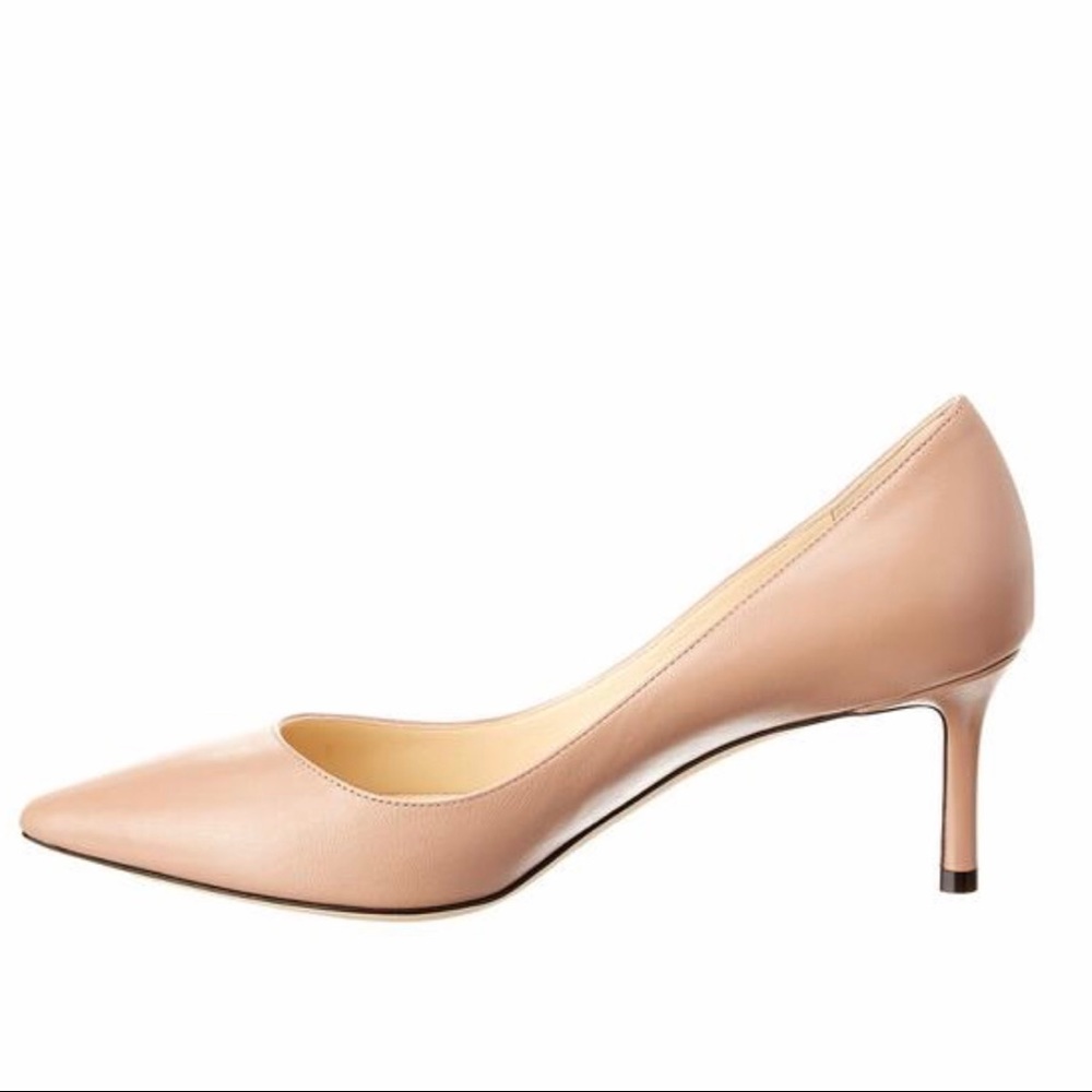 Jimmy Choo Amelia Napa Leather Kitten Heel